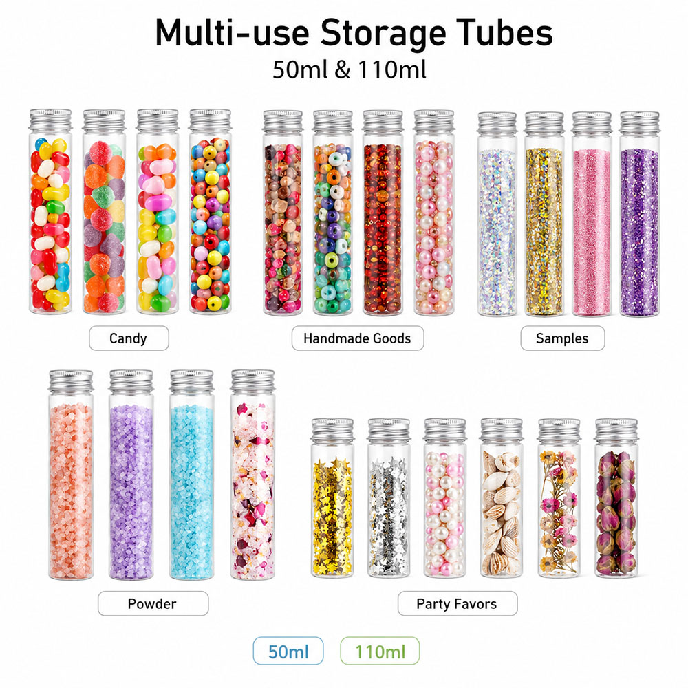 20 piezas de tubos planos tran - Reusable Bottle reseña y precio