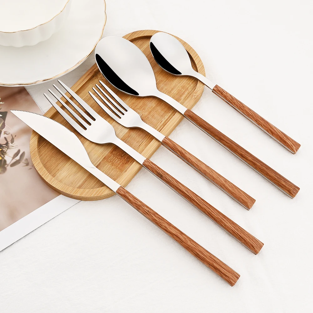 Juego de cubiertos con mango d - Bamboo Cutlery reseña y precio
