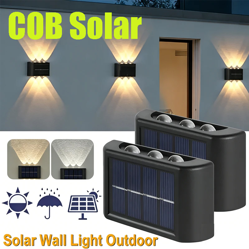 Lámpara Solar COB para Pared,  - Solar Garden Light reseña y precio