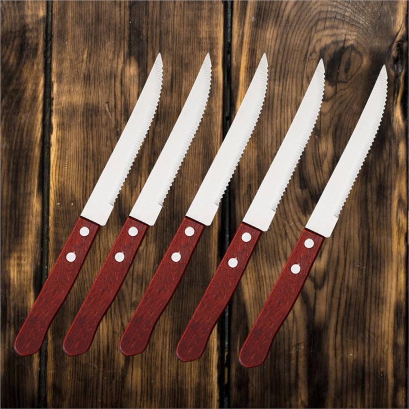 Cuchillo para carne de acero i - Bamboo Cutlery reseña y precio