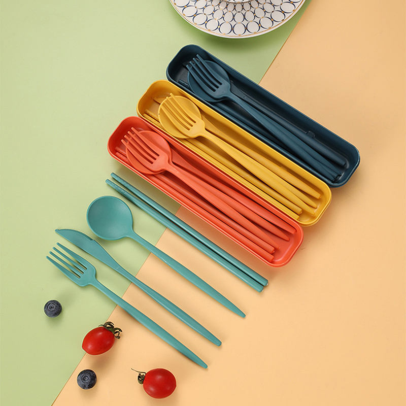 Juego de 4 utensilios portátil - Reusable Straw reseña y precio