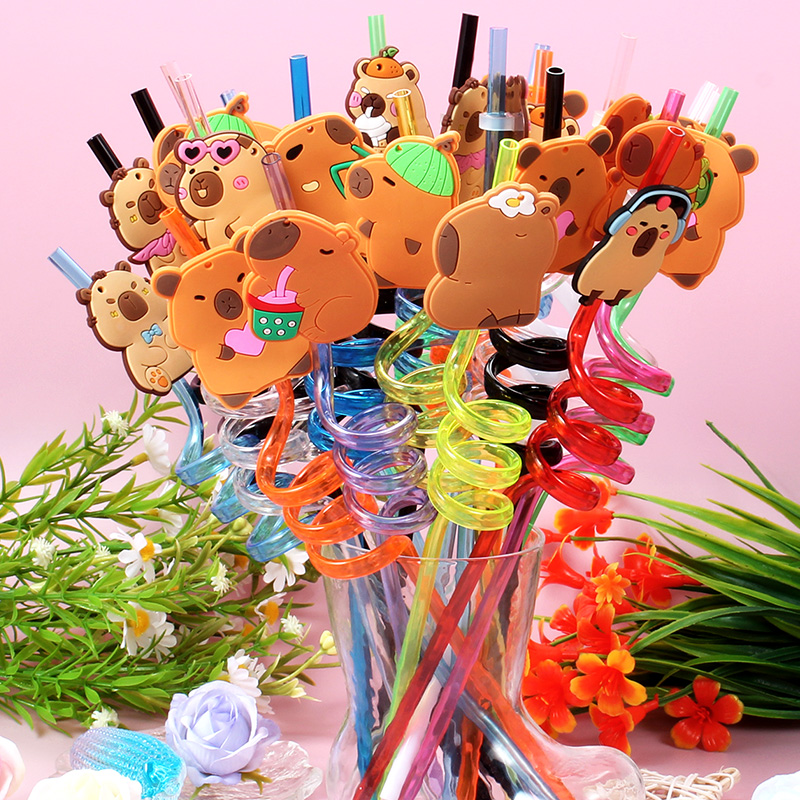 12 pajitas en espiral reutiliz - Reusable Straw reseña y precio