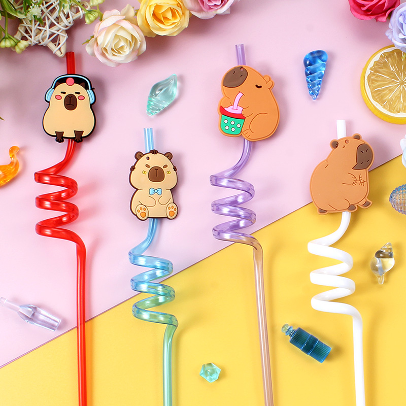 12 pajitas en espiral reutiliz - Reusable Straw reseña y precio