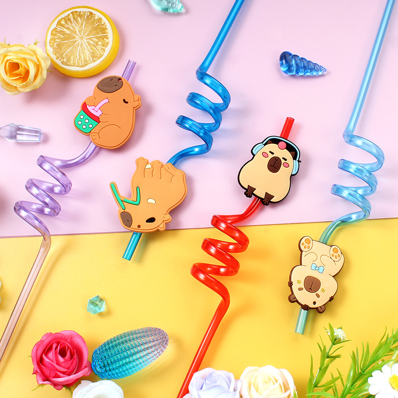 12 pajitas en espiral reutiliz - Reusable Straw reseña y precio
