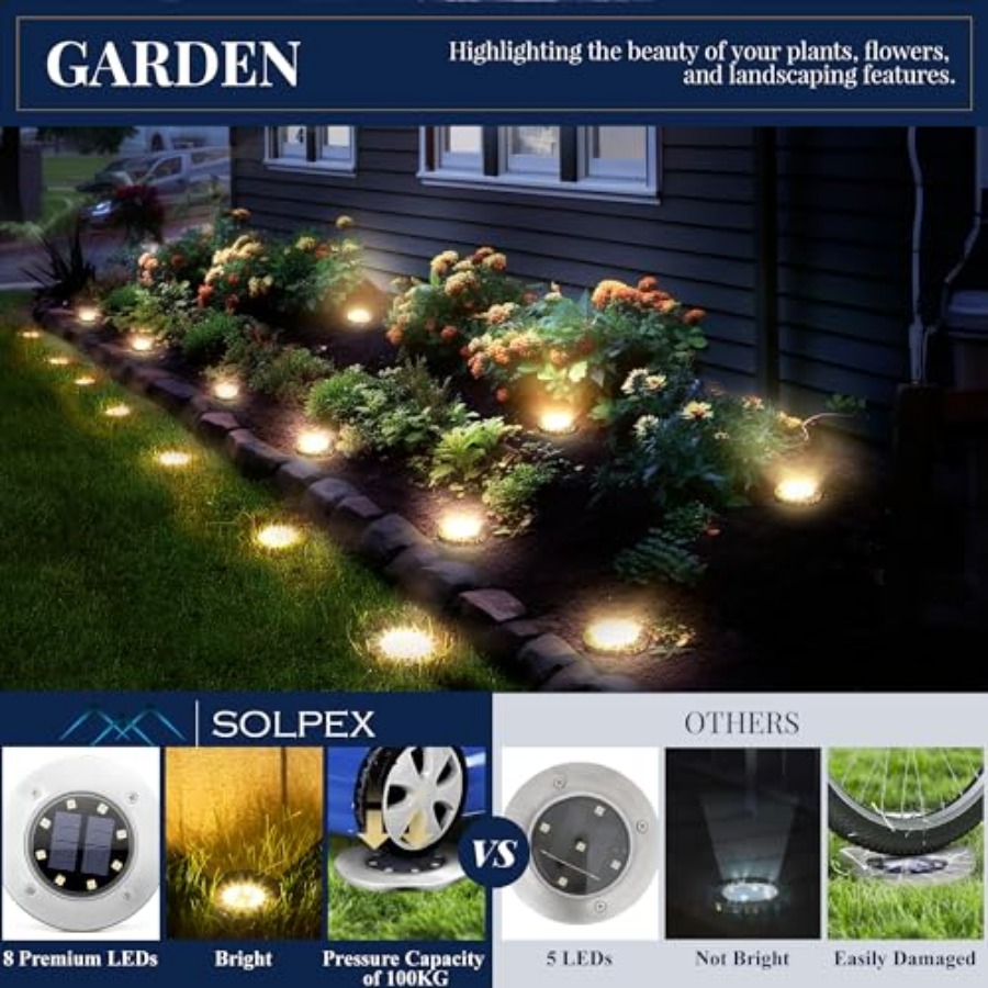 Luces Solares para Jardín, Luc - Solar Garden Light reseña y precio