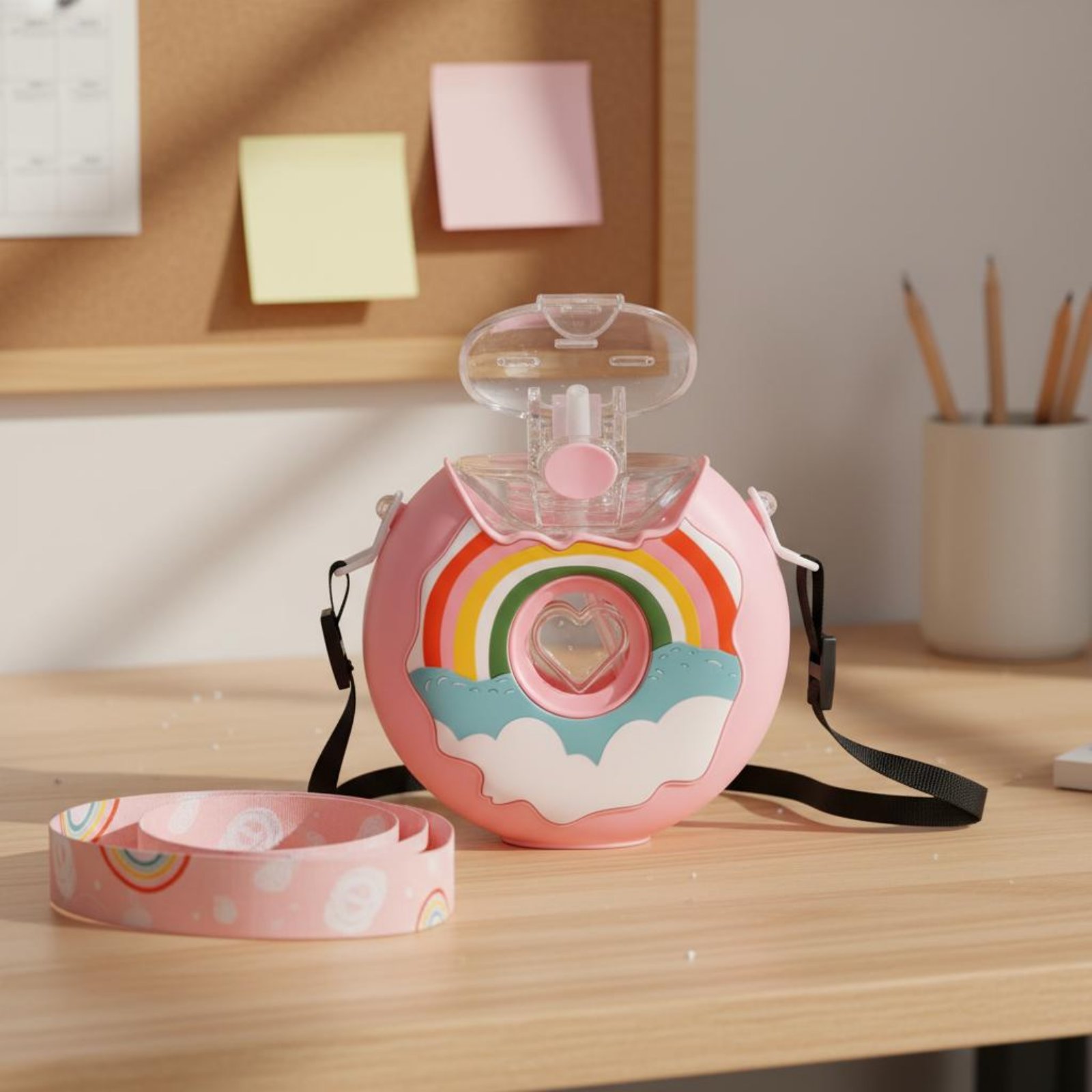 Botella de Agua con Forma de D - Reusable Straw reseña y precio